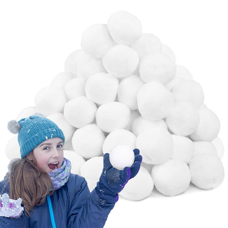 Kids Outdoor Xmas Gifts - 30/60pcs Soft Snow Fake Balls Christmas