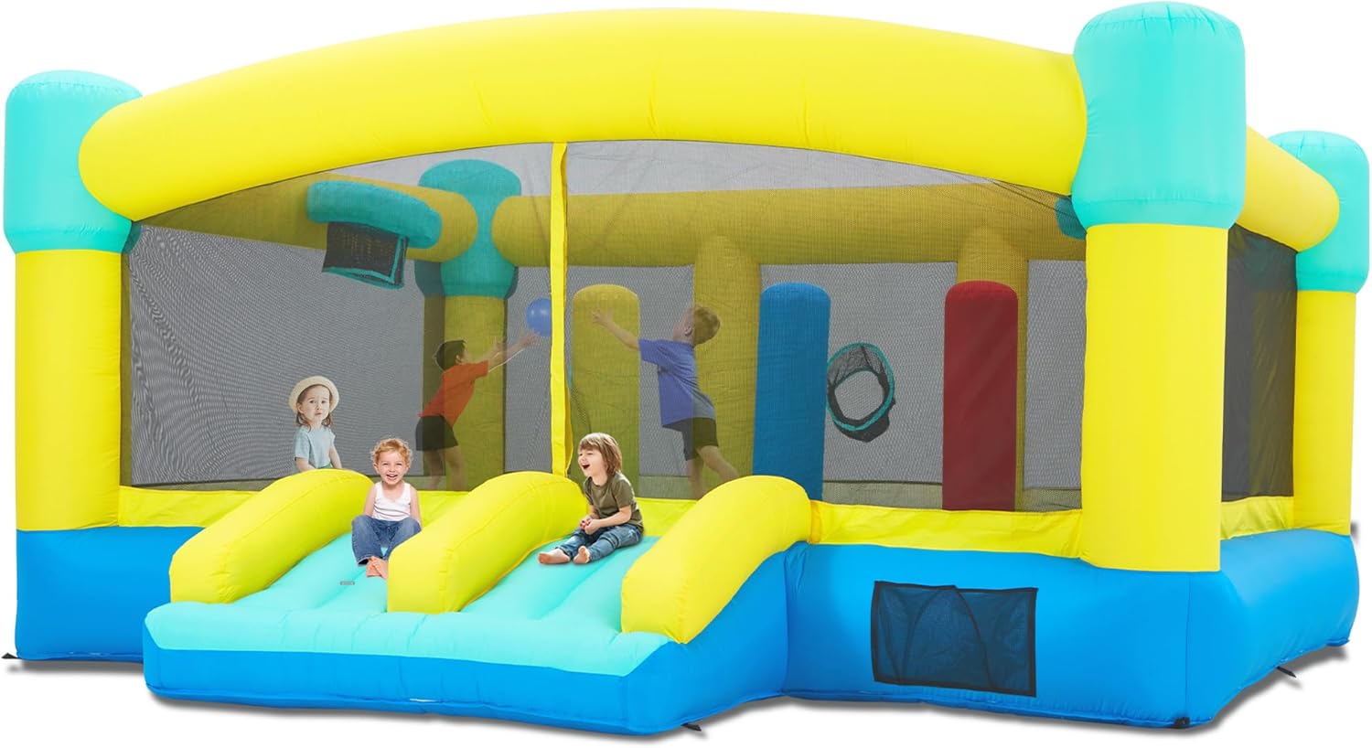 Kids Outdoor Wendy House - Big Bounce House,15 x 14.8 FT