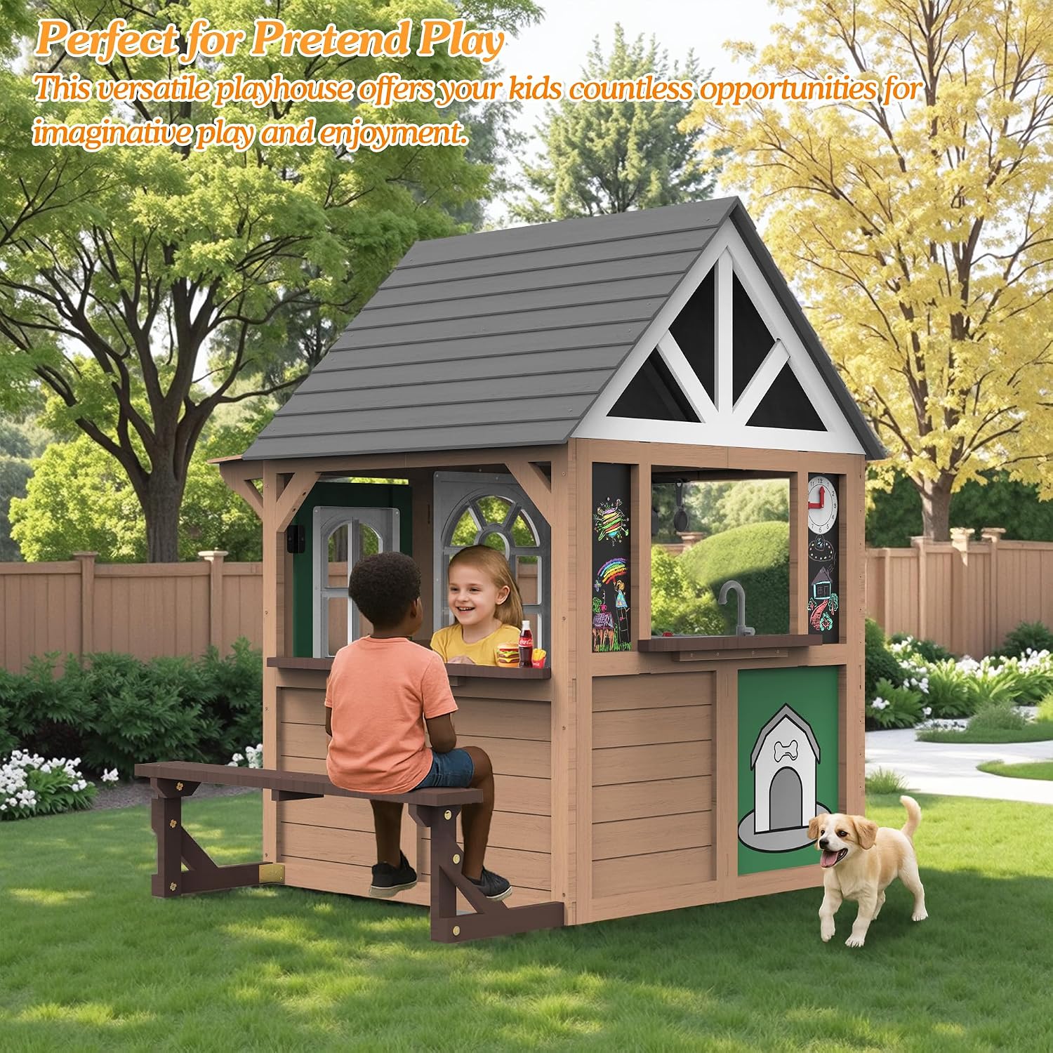 Seizeen Outdoor Play House for - огляд і ціна Kids Outdoor Kitchen