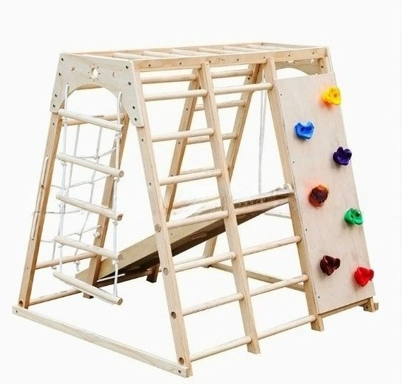 Wooden climbing frame with swi - огляд і ціна Kids Outdoor Climbing Frame