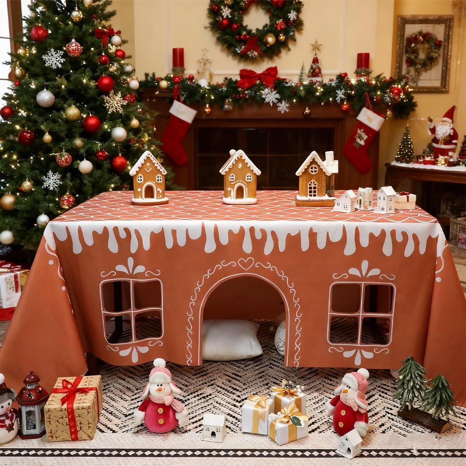 Tablecloth Christmas Gingerbre - огляд і ціна Outdoor Tent Playhouse