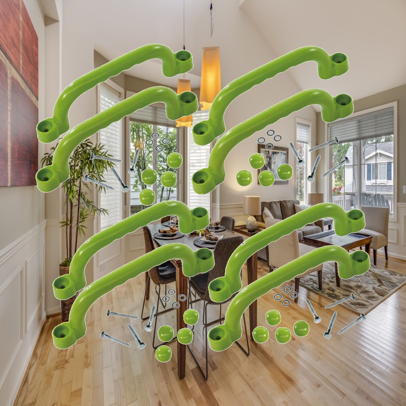 8x Climbing Handles Children G - огляд і ціна Kids Outdoor Climbing Frame