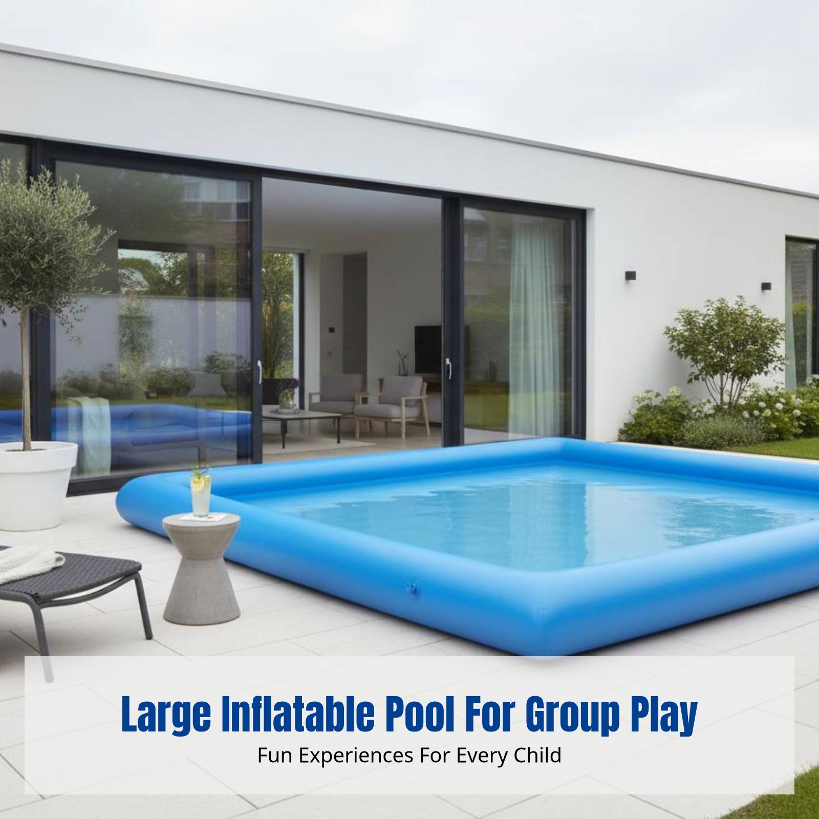 Heavy-Duty Inflatable Pool, Ki - огляд і ціна Kids Outdoor Play Area