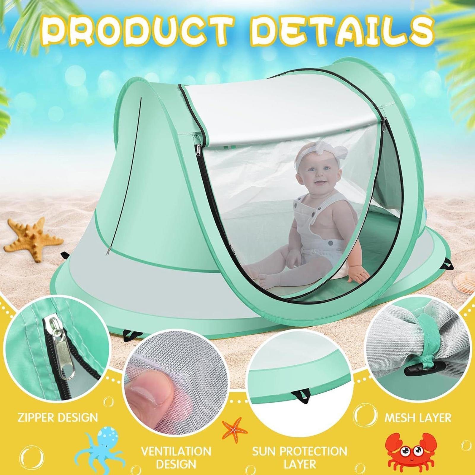 Baby Beach Tent Portable Shade - огляд і ціна Outdoor Tent Playhouse