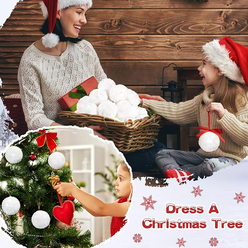 30/60pcs Soft Snow Fake Balls  - огляд і ціна Kids Outdoor Xmas Gifts