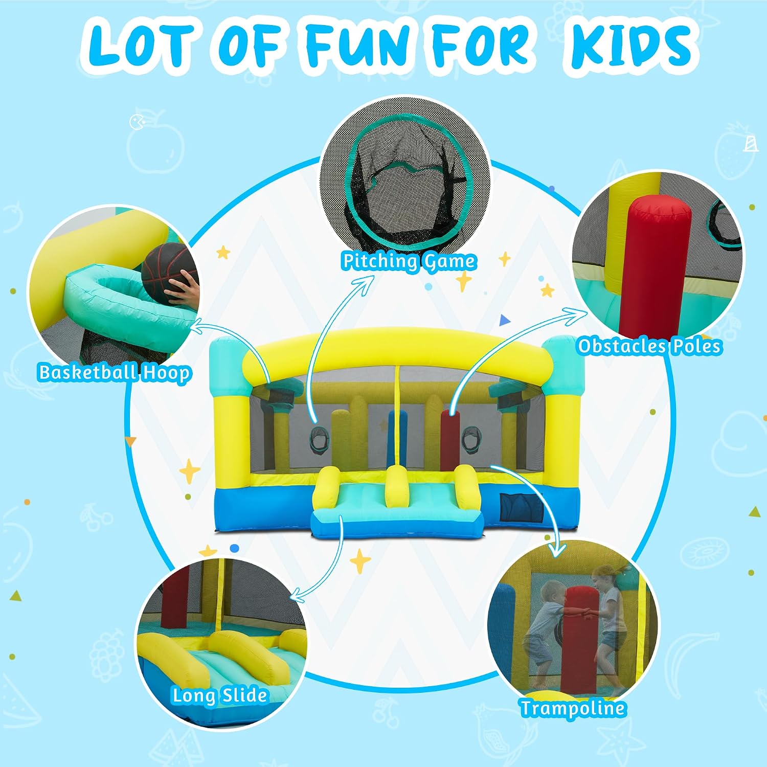 Big Bounce House,15 x 14.8 FT  - огляд і ціна Kids Outdoor Wendy House