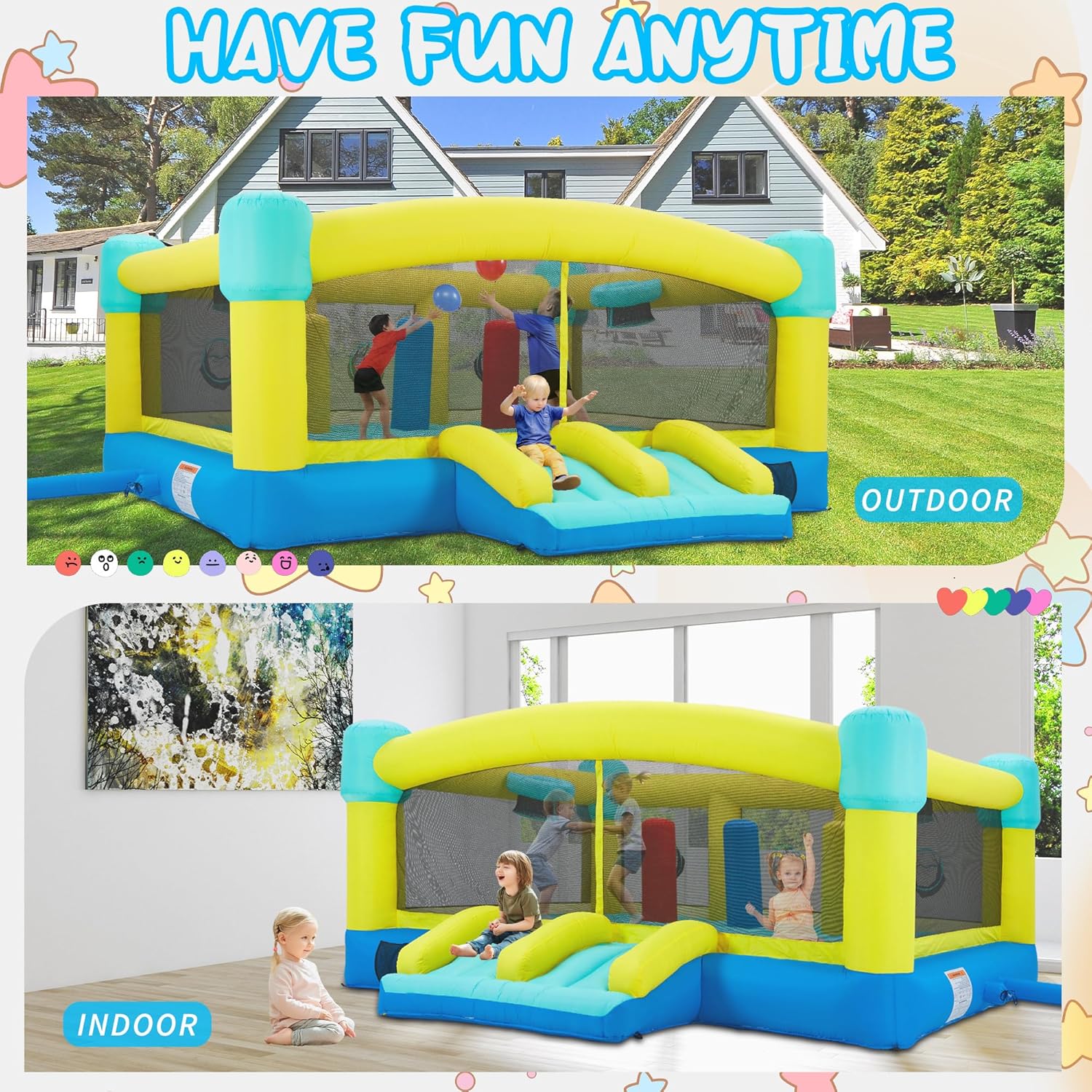 Big Bounce House,15 x 14.8 FT  - огляд і ціна Kids Outdoor Wendy House