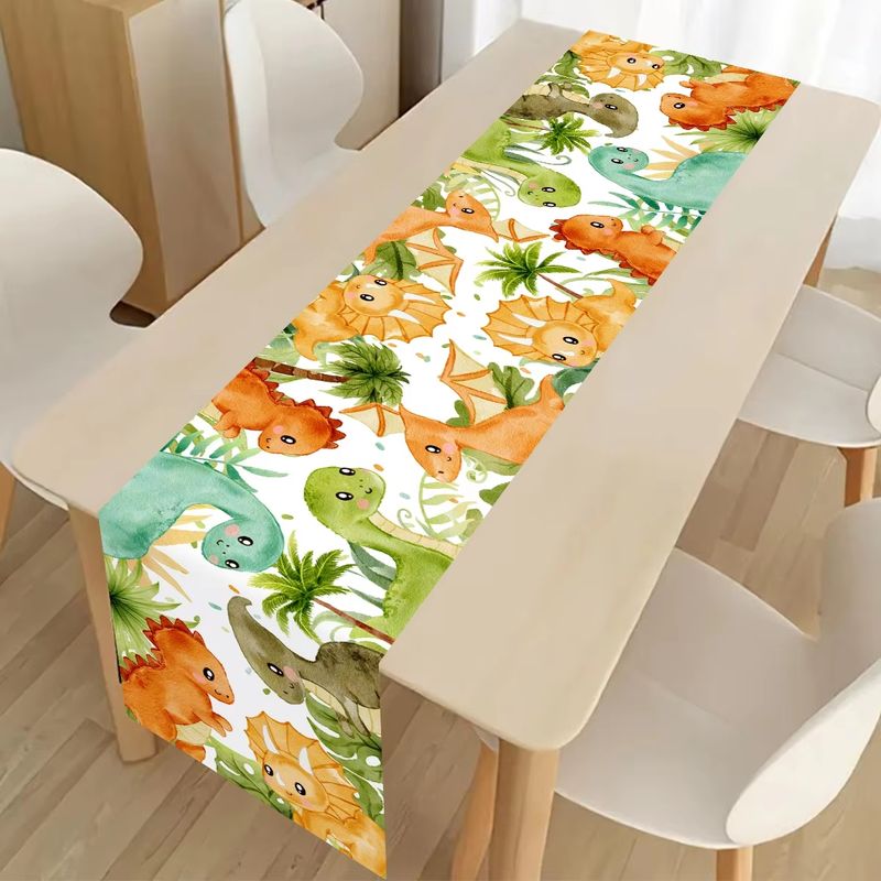 VIKAMA Kids Table Runner Dinos - огляд і ціна Kids Outdoor Dining Table