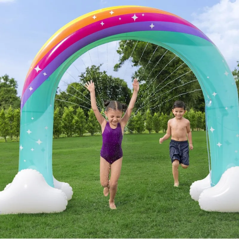 Giant Inflatable Rainbow Arch  - огляд і ціна Kids Outdoor Lawn Equipment