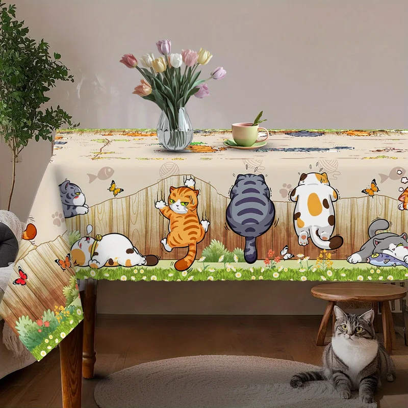 VIKAMA Beige Cartoon Cat Table - огляд і ціна Kids Outdoor Dining Table