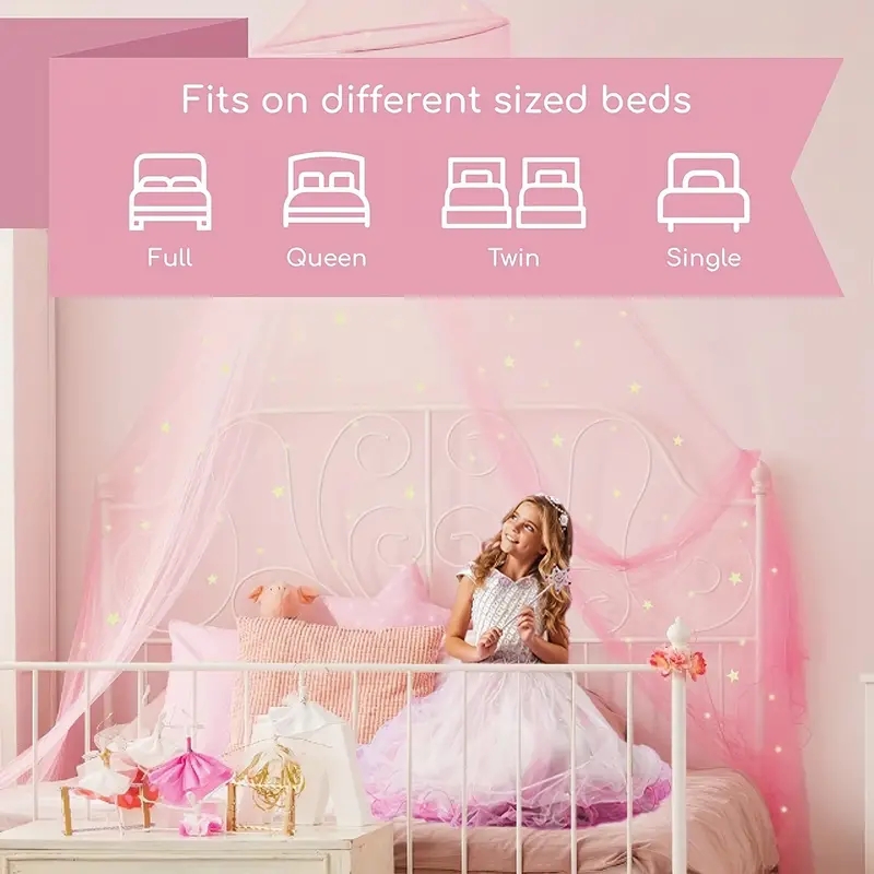 Bed Canopy For Girls With Glow - огляд і ціна Outdoor Tent Playhouse