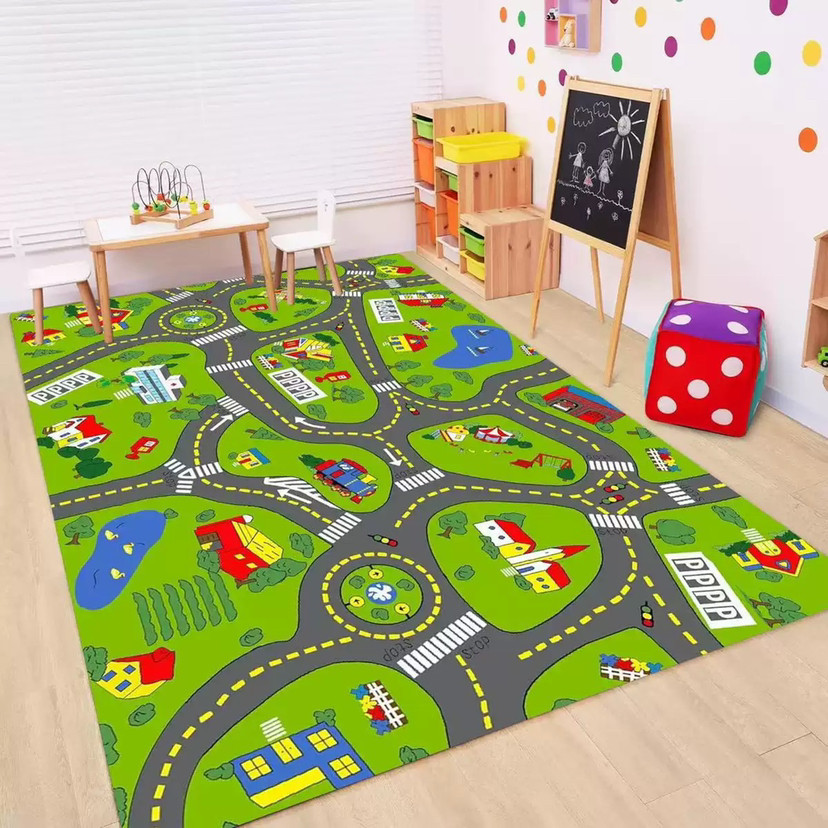 Kids Road Traffic Carpet Carto - огляд і ціна Kids Outdoor Play Area
