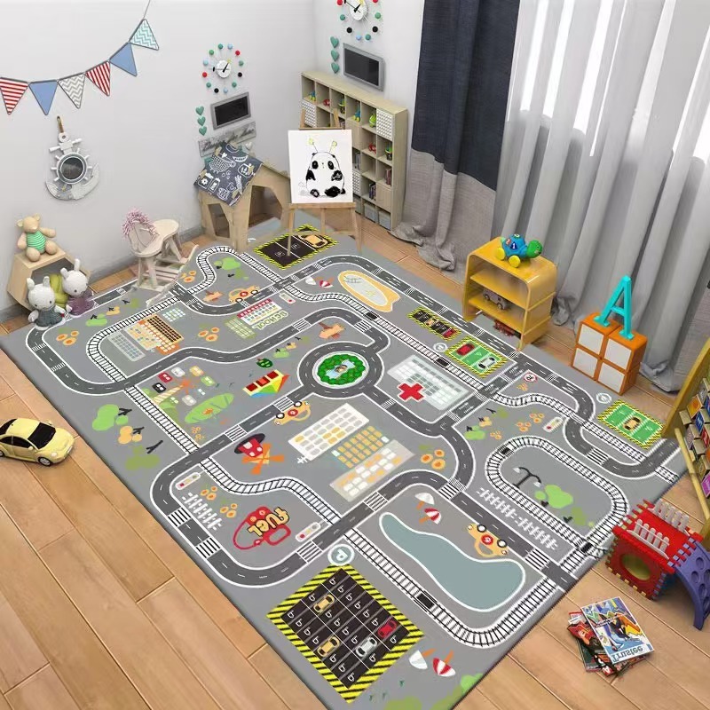 Kids Road Traffic Carpet Carto - огляд і ціна Kids Outdoor Play Area