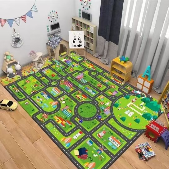 Kids Road Traffic Carpet Carto - огляд і ціна Kids Outdoor Play Area