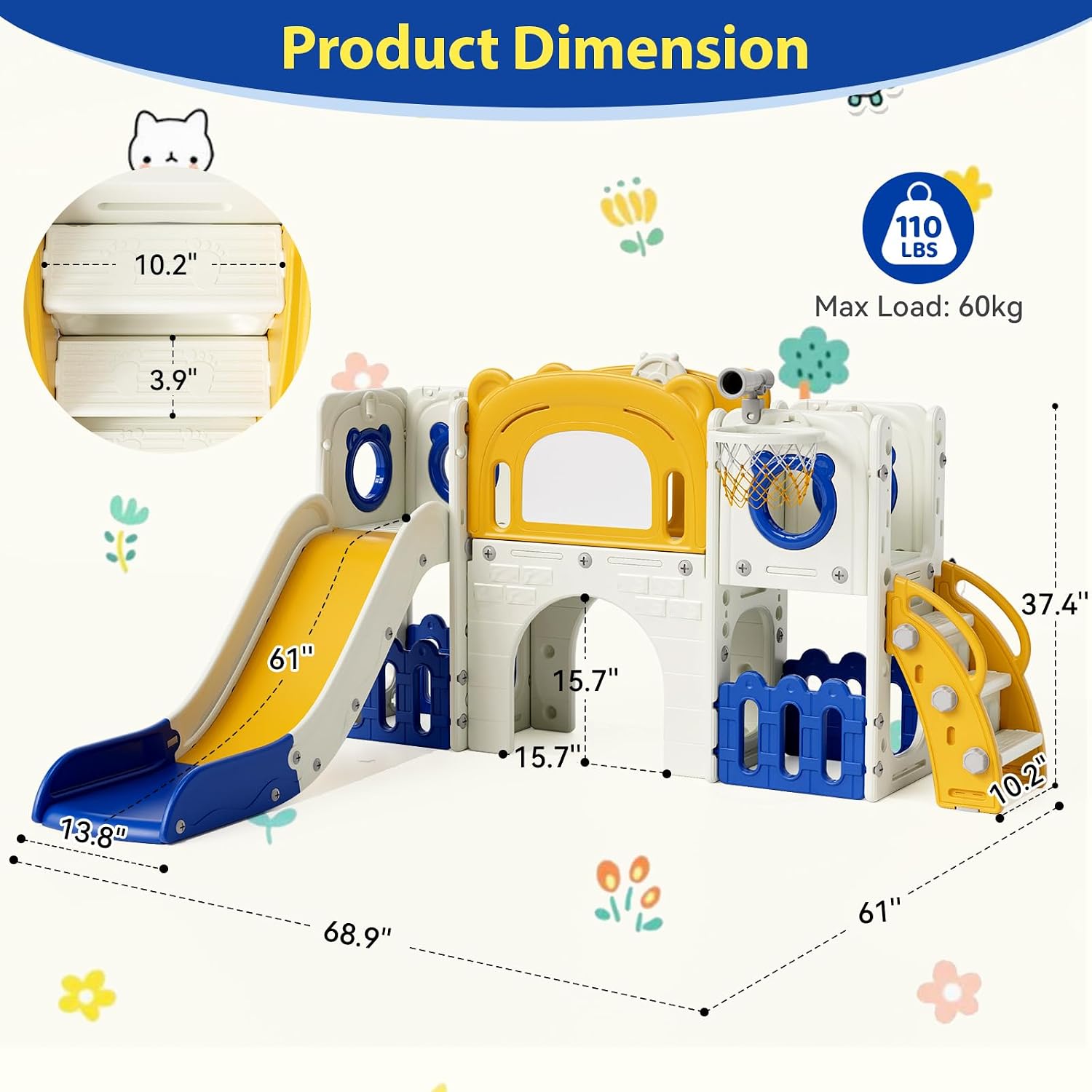 10-in-1 Toddler Slide Set, Kid - огляд і ціна Kids Outdoor Toys B&Q
