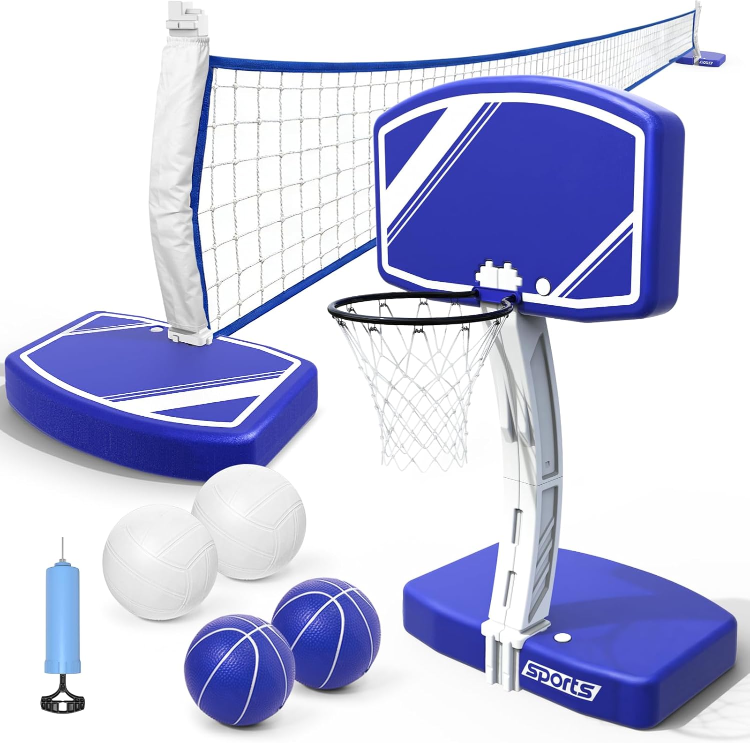 2-in-1 Pool Basketball Hoop an - огляд і ціна Kids Outdoor Volleyball