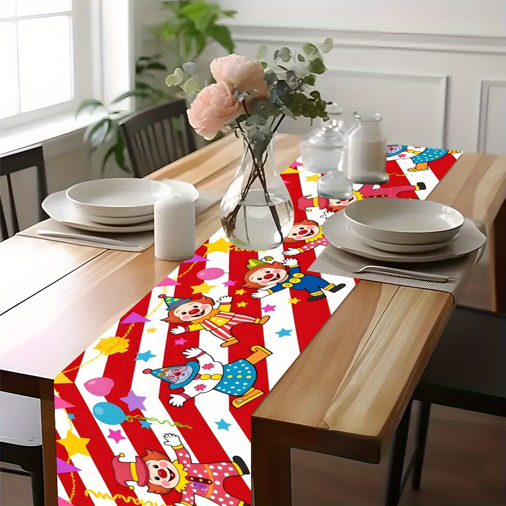 Circus Clown Party Table Runne - огляд і ціна Kids Outdoor Dining Table