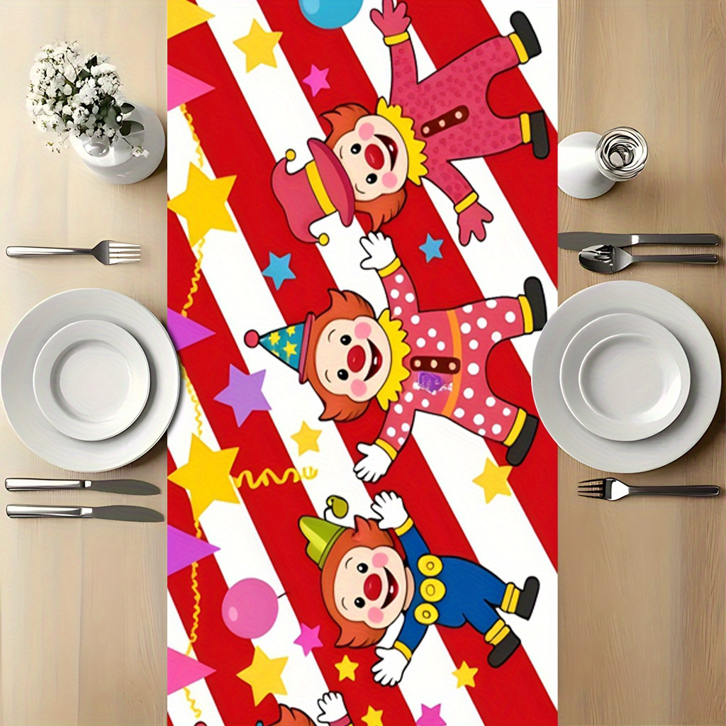 Circus Clown Party Table Runne - огляд і ціна Kids Outdoor Dining Table