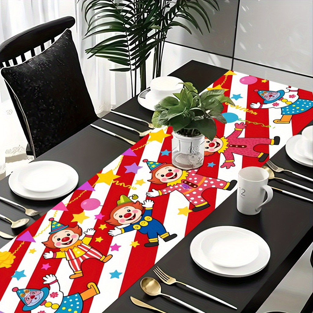 Circus Clown Party Table Runne - огляд і ціна Kids Outdoor Dining Table