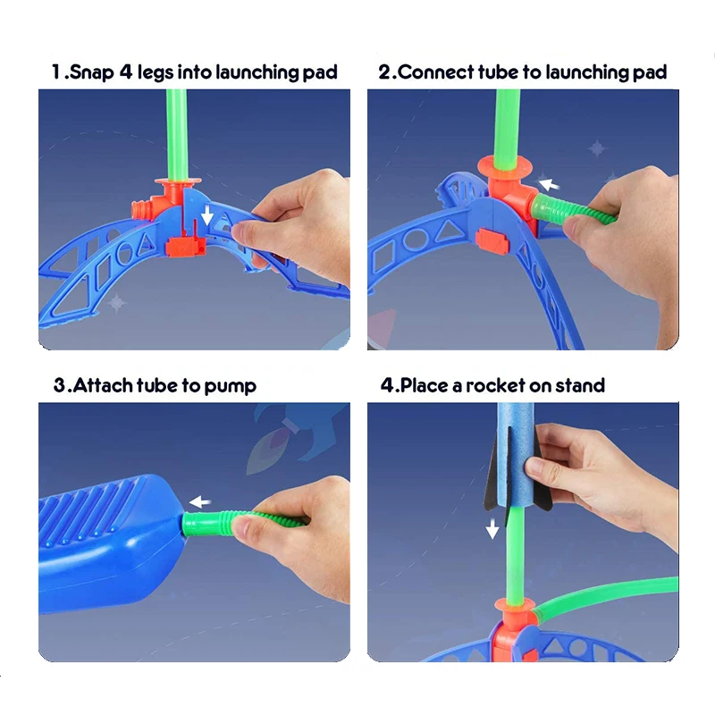 B Kid Outdoor Rocket Foot Pump - огляд і ціна Kids Outdoor Toys B&Q