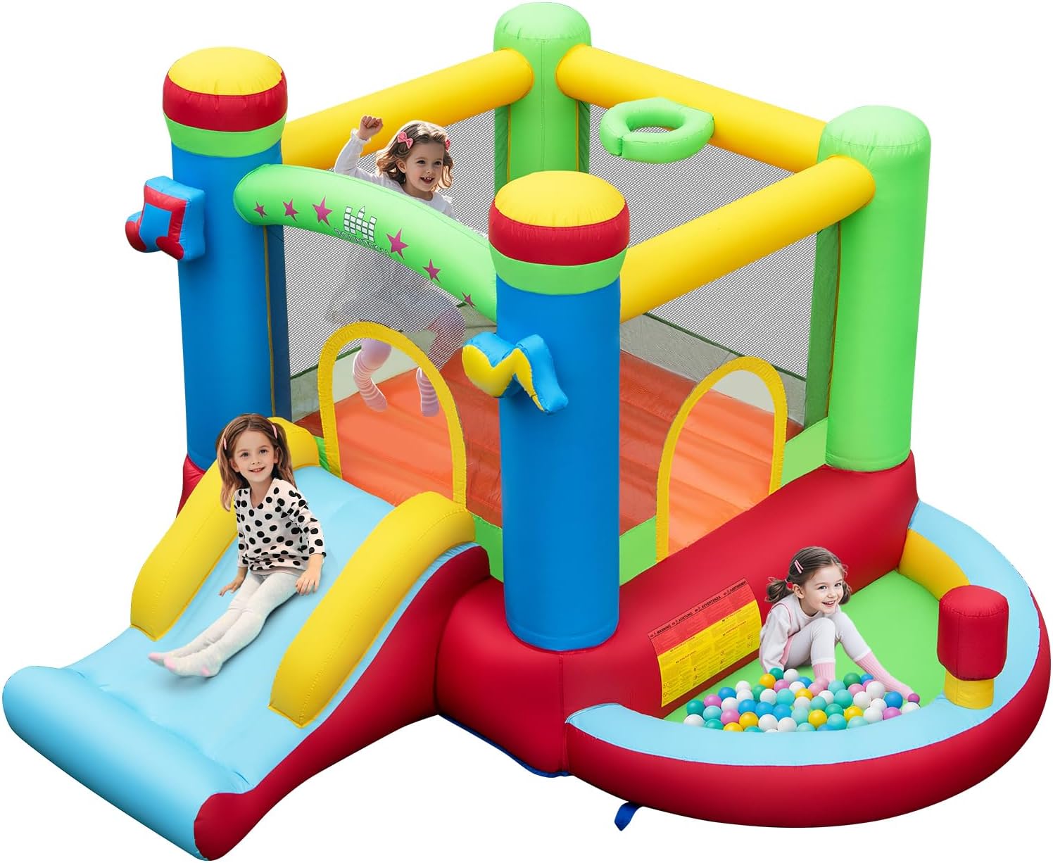 Inflatable Bounce House with B - огляд і ціна Kids Outdoor Basketball