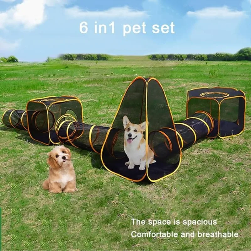 6-in-1 Tent Cat Enclosures wit - огляд і ціна Outdoor Tent Playhouse