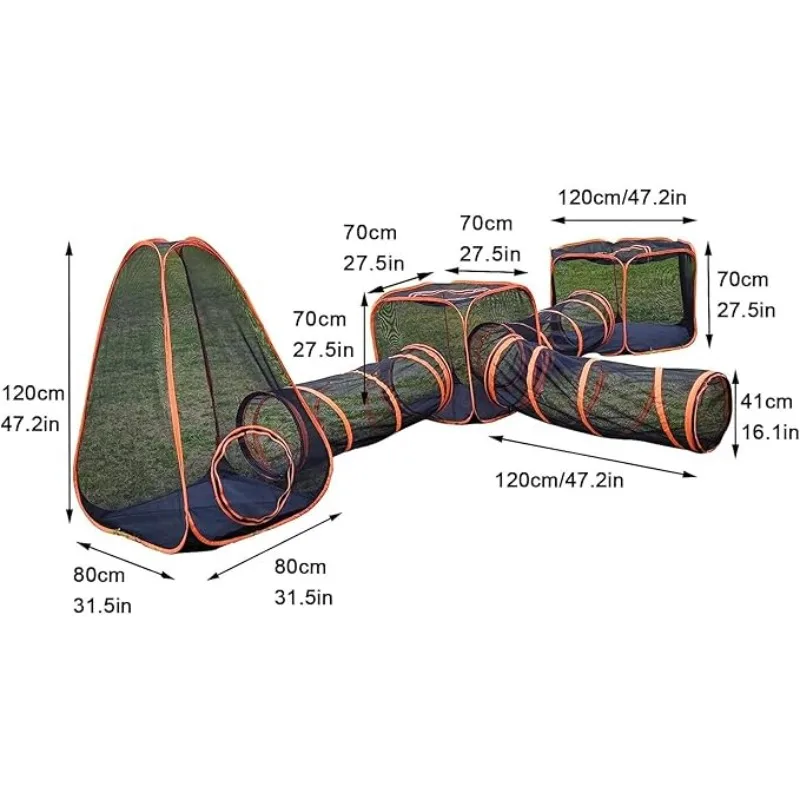 6-in-1 Tent Cat Enclosures wit - огляд і ціна Outdoor Tent Playhouse