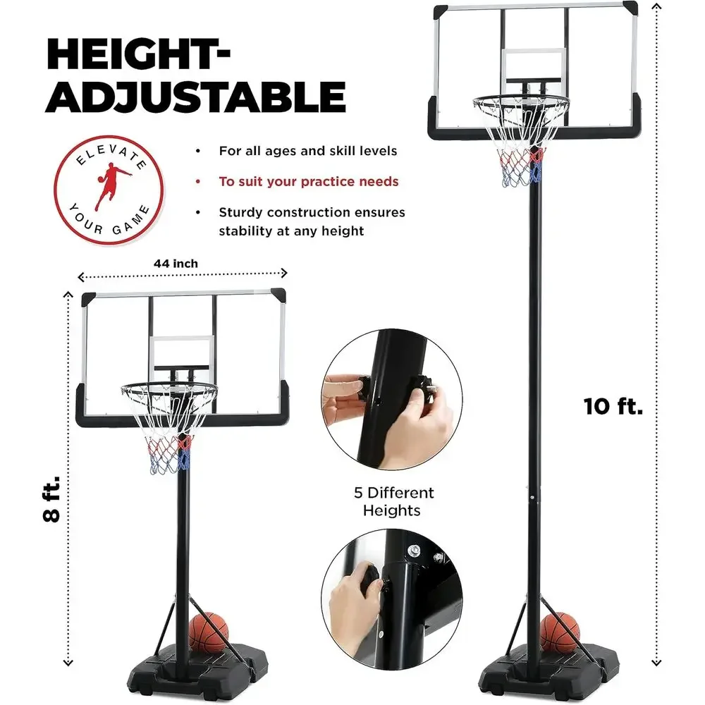 Adjustable 44 Shatterproof Bas - огляд і ціна Kids Outdoor Basketball