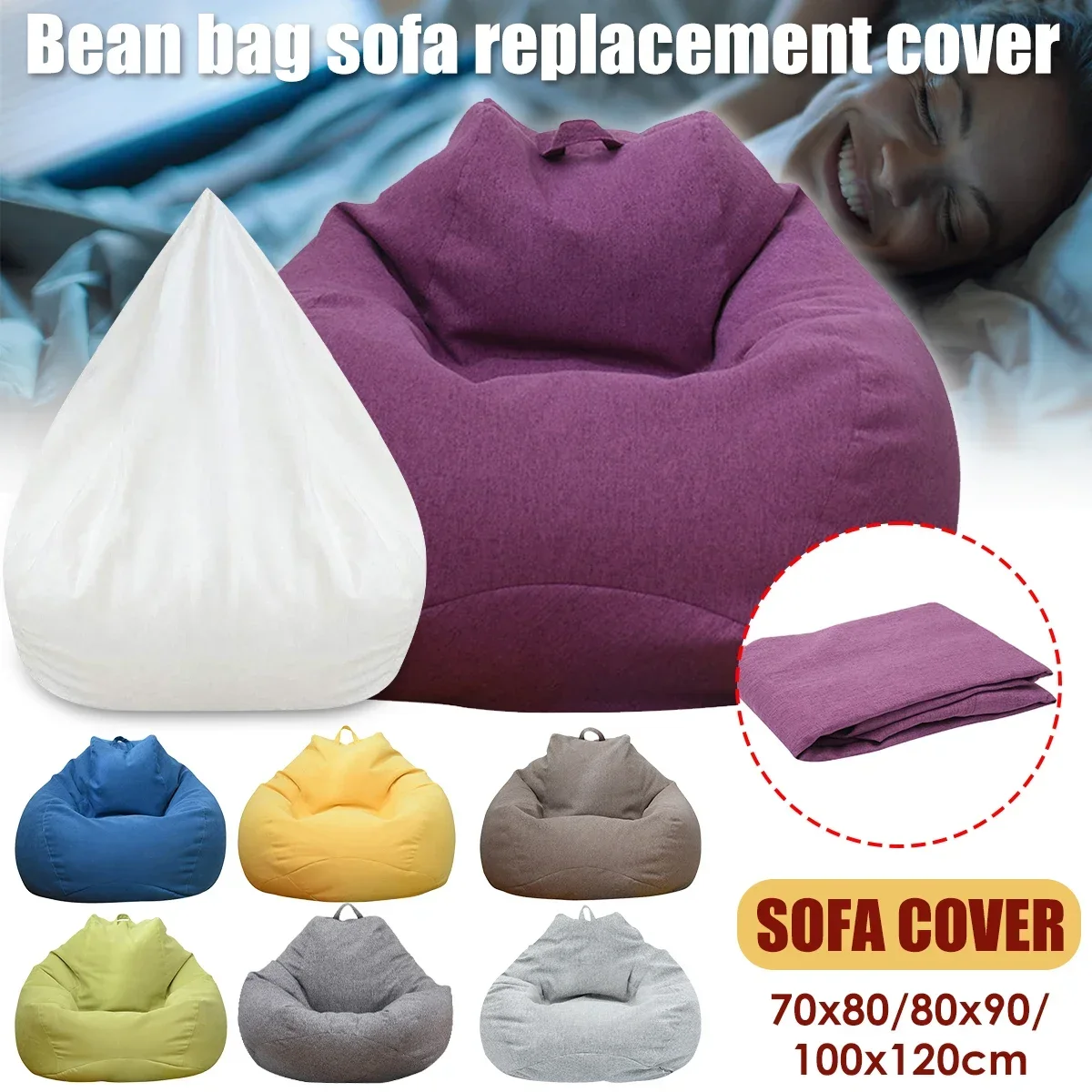 Large Bean Bag Chair Sofa Cove - огляд і ціна Kids Outdoor Lounge Chair With Umbrella