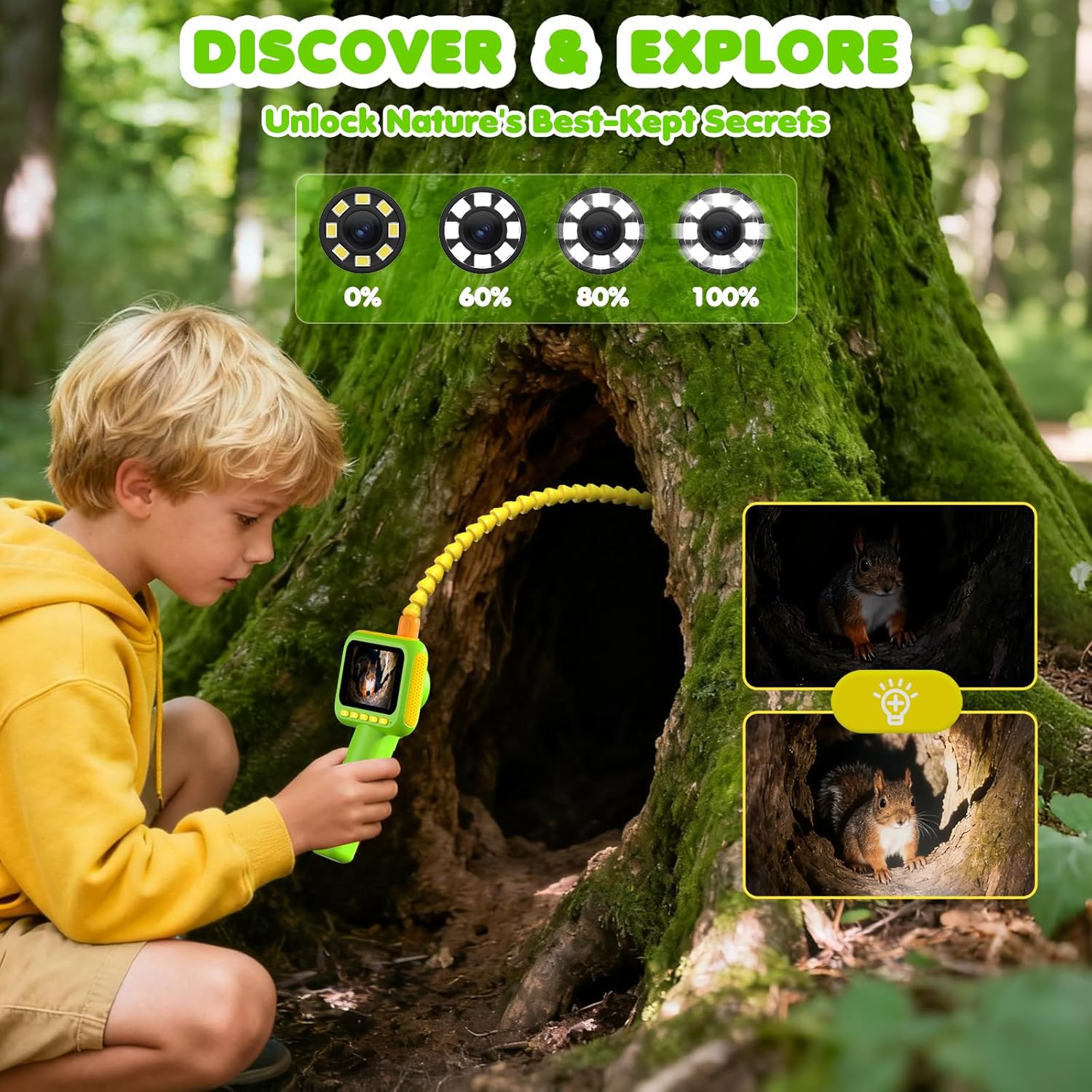 Endoscope for Kids, Borescope  - огляд і ціна Kids Outdoor Explorer Kit