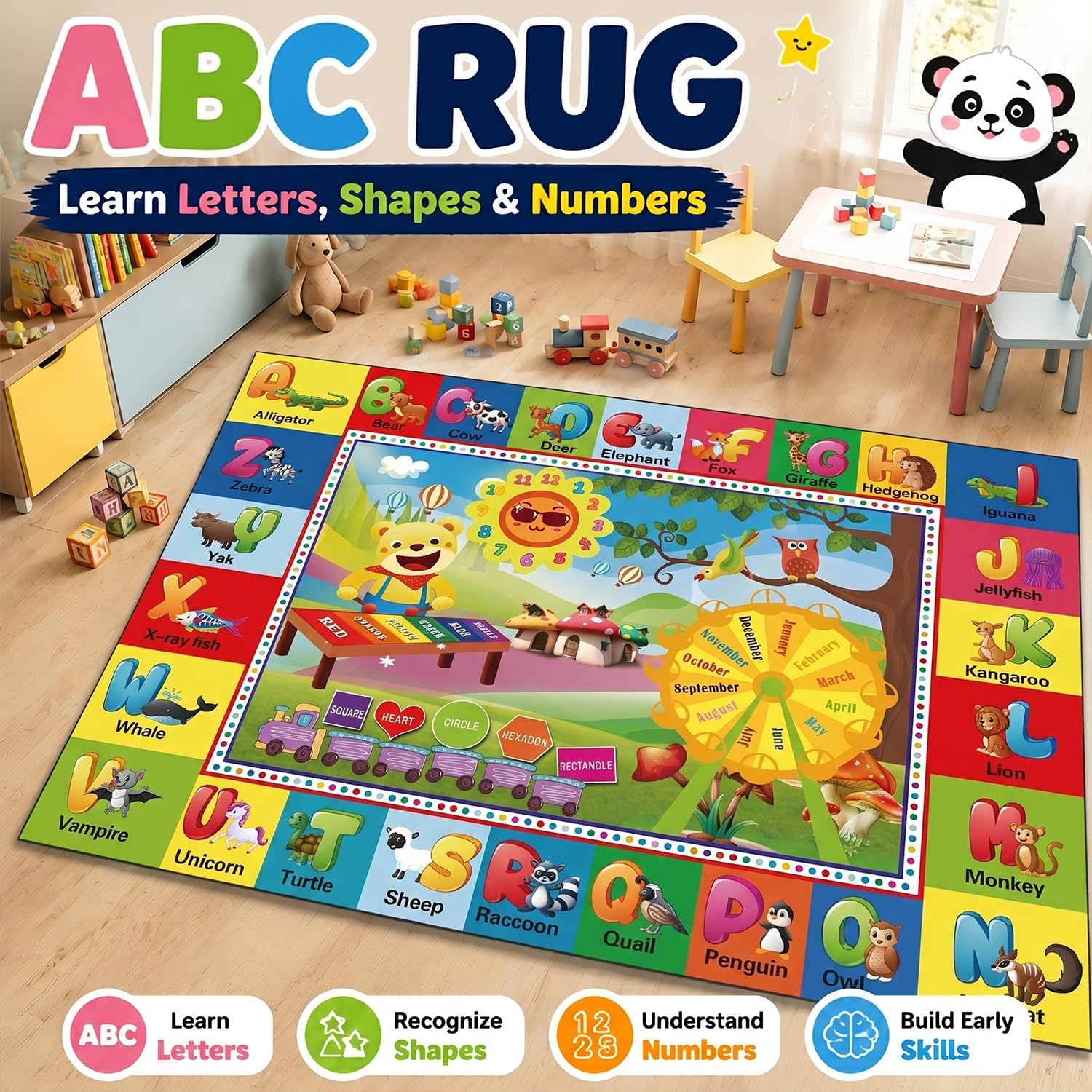 Large Colorful ABC Kids Play R - огляд і ціна Kids Outdoor Play Area