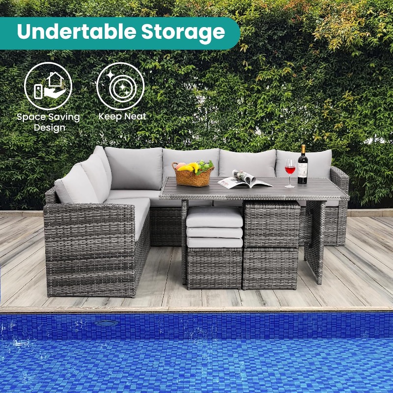 Wumiokio Patio Furniture Set,  - огляд і ціна Kids Outdoor Dining Table
